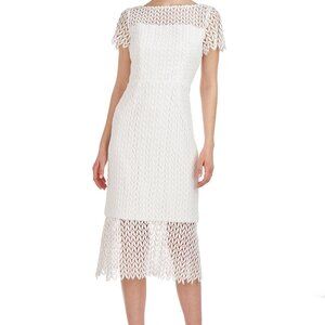 Kay Unger Tatum Dress Color Ivory. Size 4.
